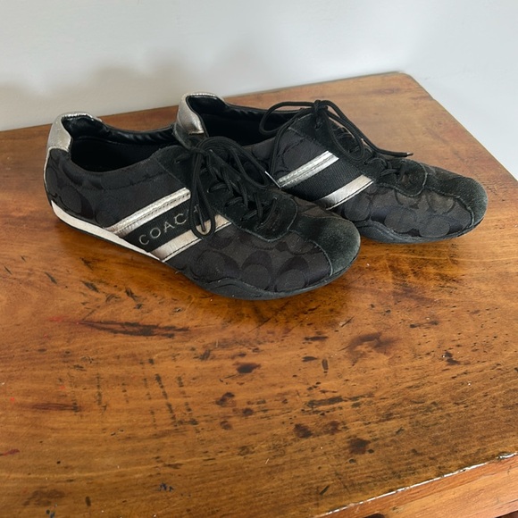 Coach Jayme Sneakers - Black & Silver - Picture 1 of 5